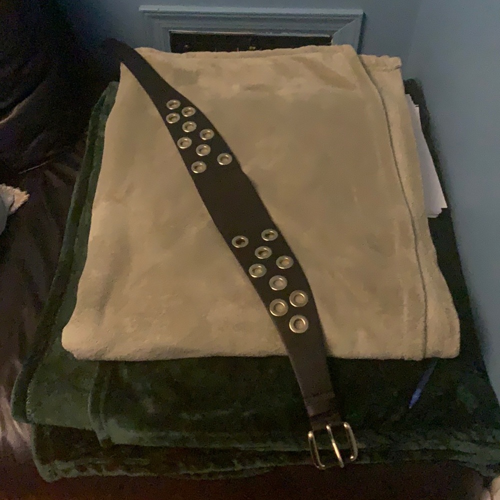 Black & Gold waist Belt, size-Medium/Large, 87 percent polyester